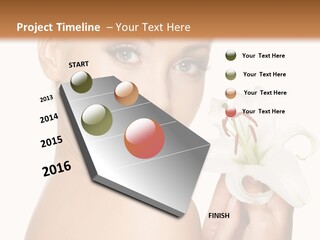 Blonde Eyebrows PowerPoint Template