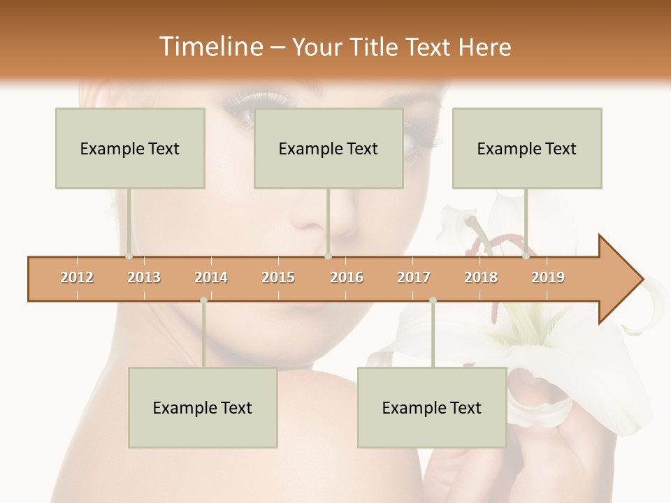 Blonde Eyebrows PowerPoint Template