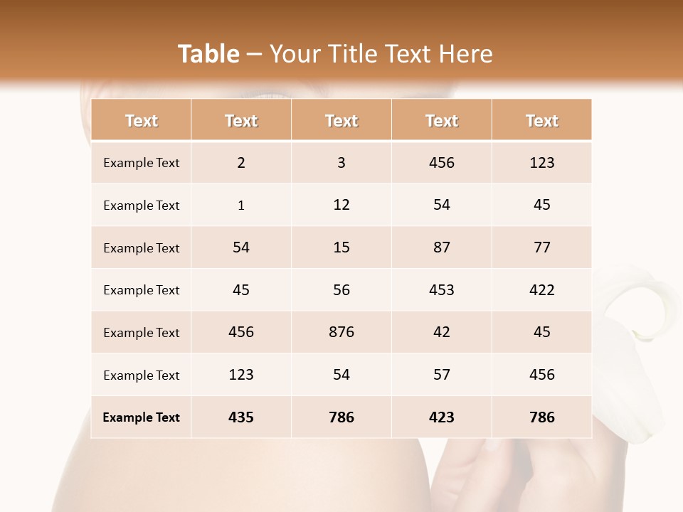 Blonde Eyebrows PowerPoint Template