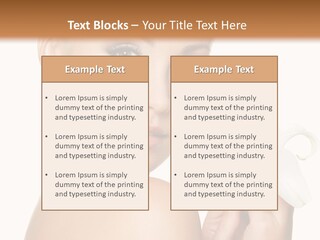 Blonde Eyebrows PowerPoint Template