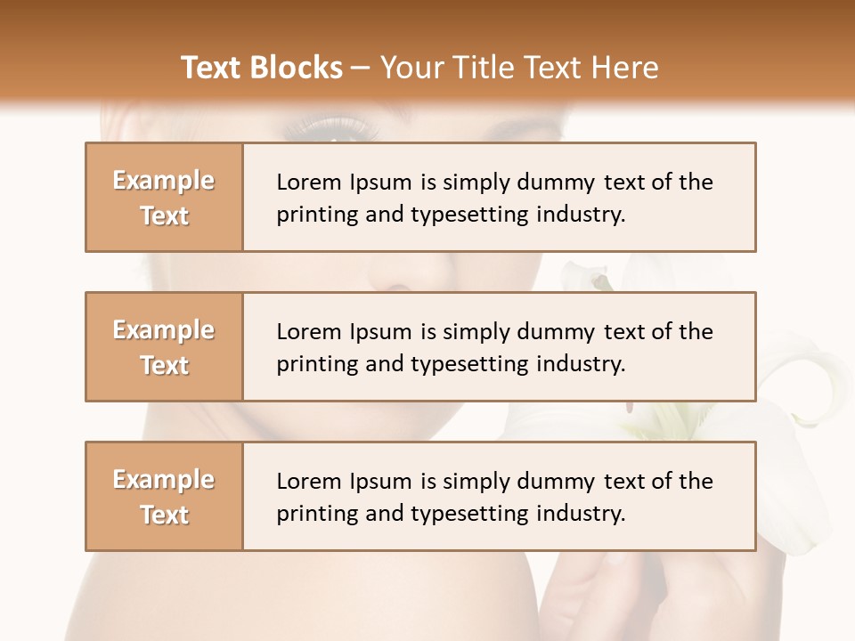 Blonde Eyebrows PowerPoint Template