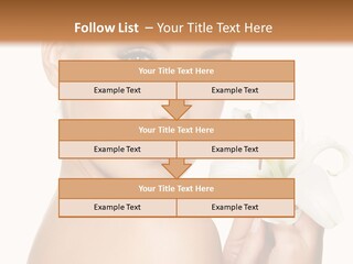 Blonde Eyebrows PowerPoint Template
