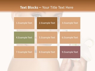 Blonde Eyebrows PowerPoint Template