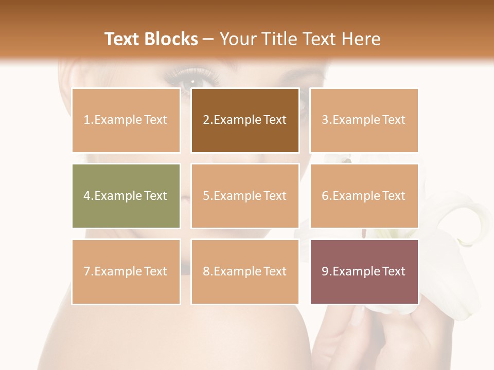 Blonde Eyebrows PowerPoint Template