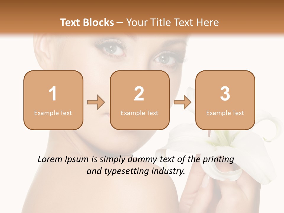 Blonde Eyebrows PowerPoint Template