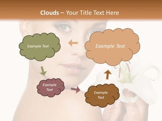 Blonde Eyebrows PowerPoint Template