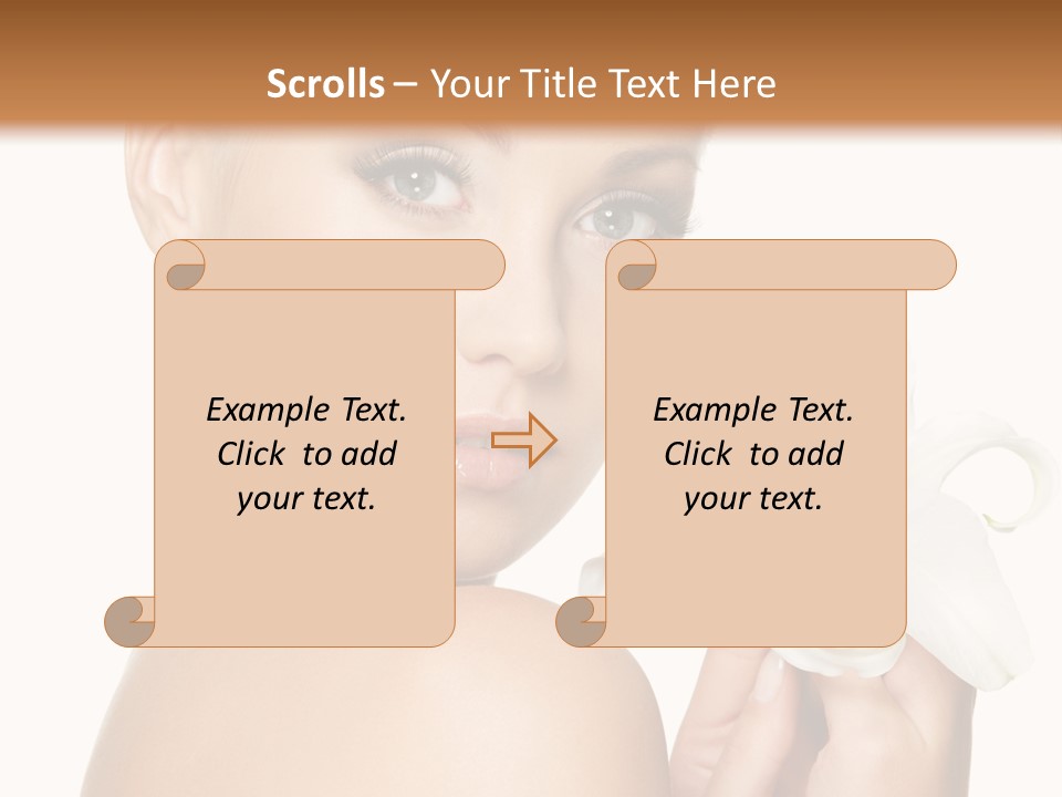 Blonde Eyebrows PowerPoint Template