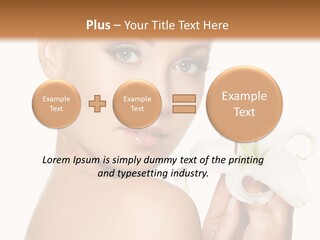 Blonde Eyebrows PowerPoint Template