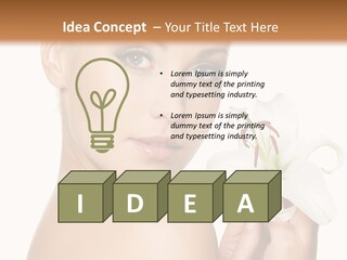 Blonde Eyebrows PowerPoint Template