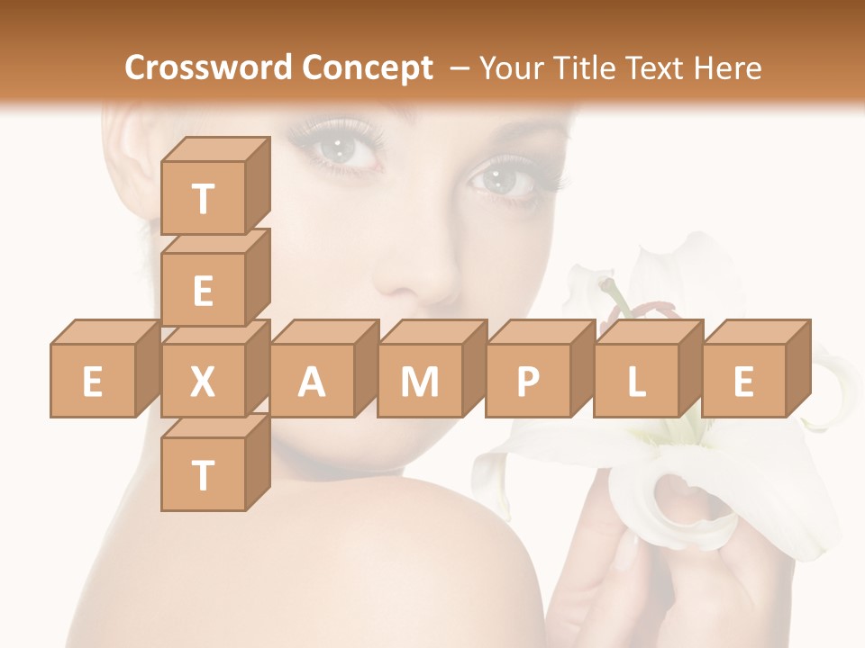 Blonde Eyebrows PowerPoint Template