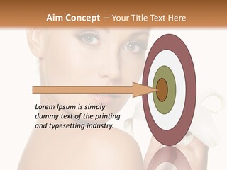 Blonde Eyebrows PowerPoint Template