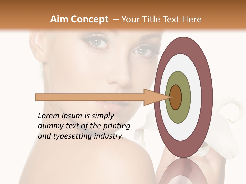 Blonde Eyebrows PowerPoint Template