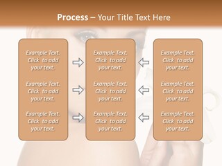Blonde Eyebrows PowerPoint Template