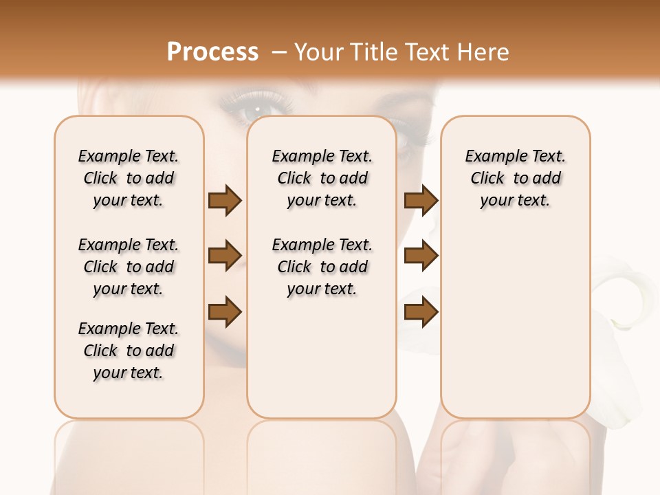 Blonde Eyebrows PowerPoint Template