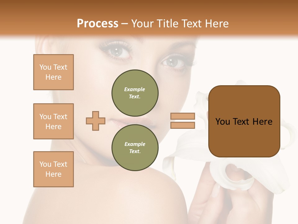 Blonde Eyebrows PowerPoint Template