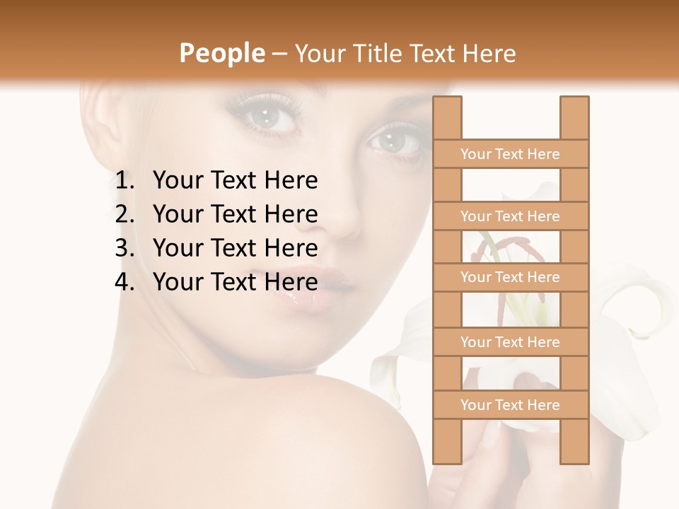 Blonde Eyebrows PowerPoint Template