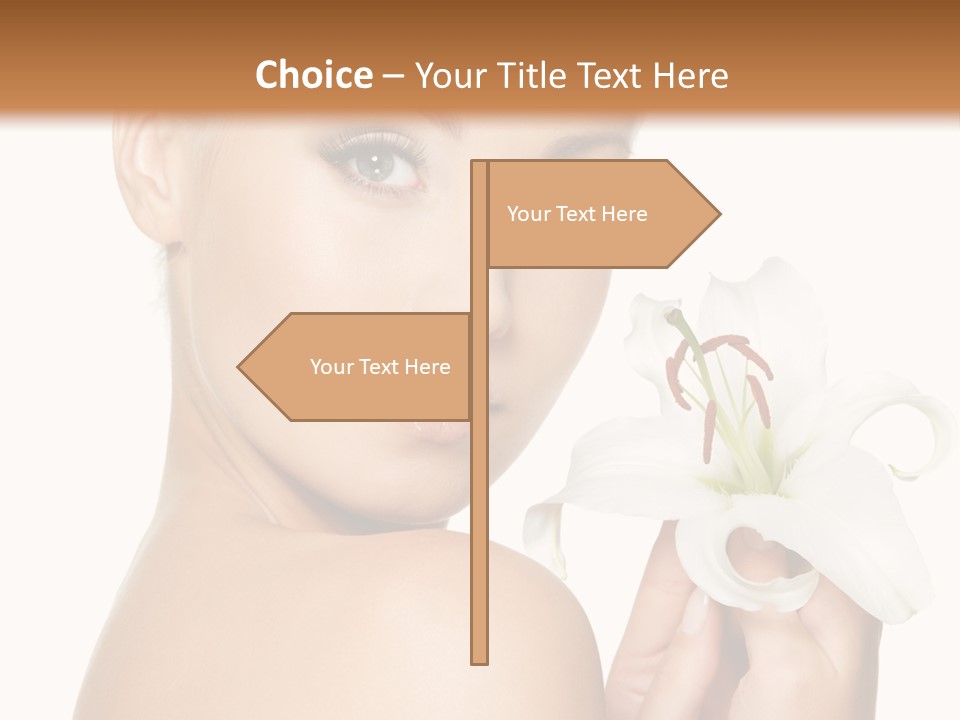 Blonde Eyebrows PowerPoint Template