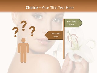 Blonde Eyebrows PowerPoint Template