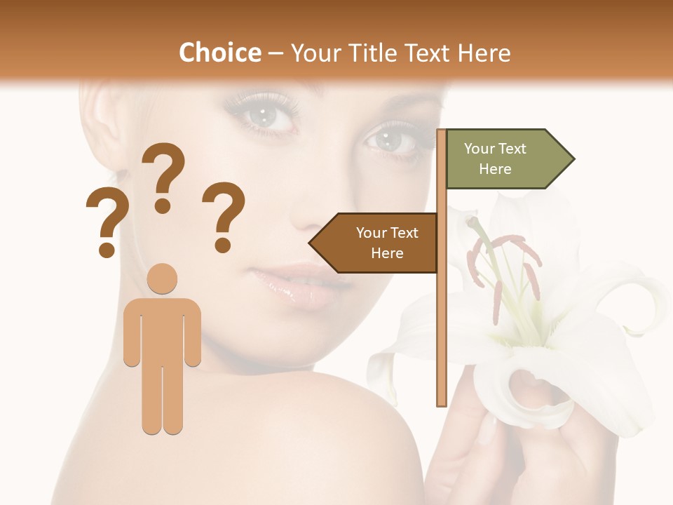 Blonde Eyebrows PowerPoint Template