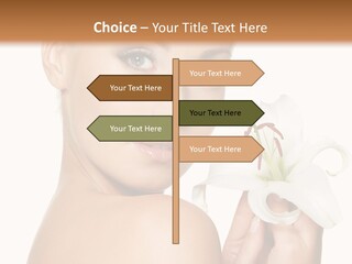 Blonde Eyebrows PowerPoint Template