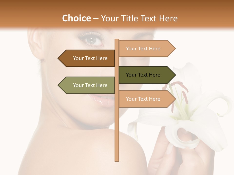 Blonde Eyebrows PowerPoint Template