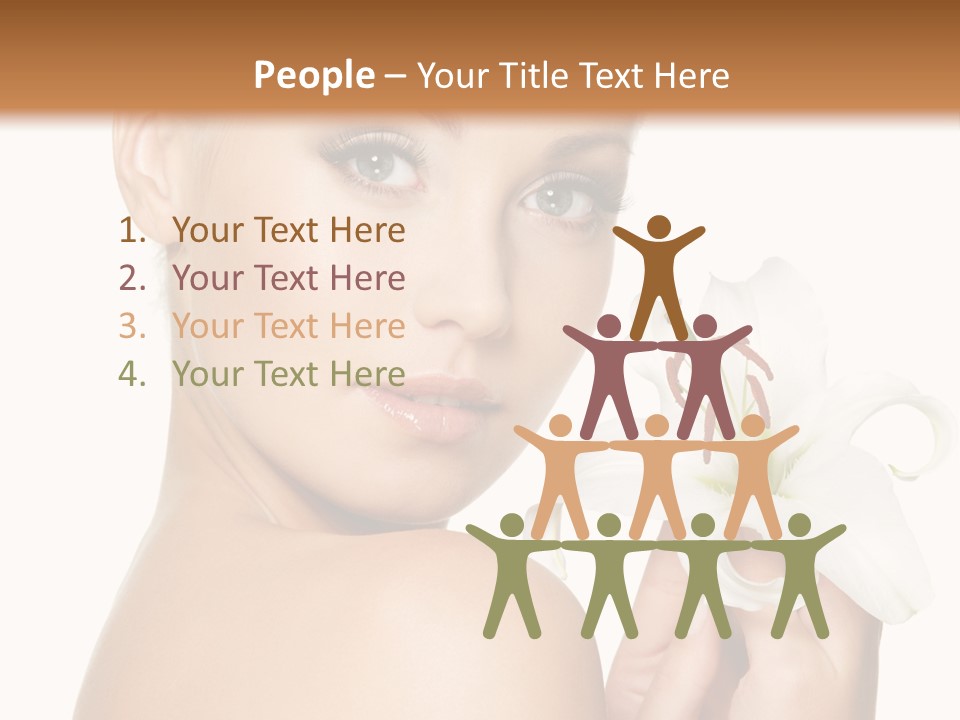 Blonde Eyebrows PowerPoint Template