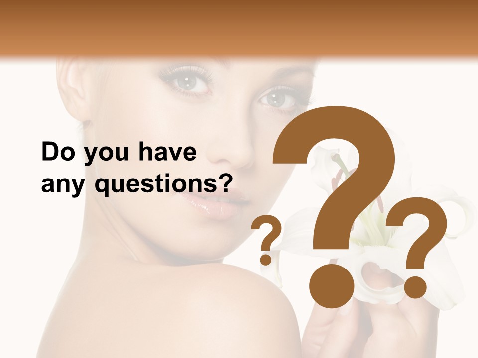 Blonde Eyebrows PowerPoint Template