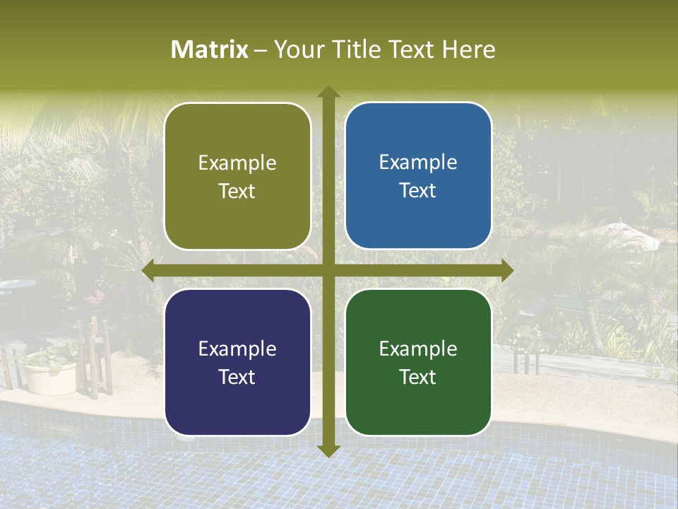 Terrace Sunbed Chair PowerPoint Template