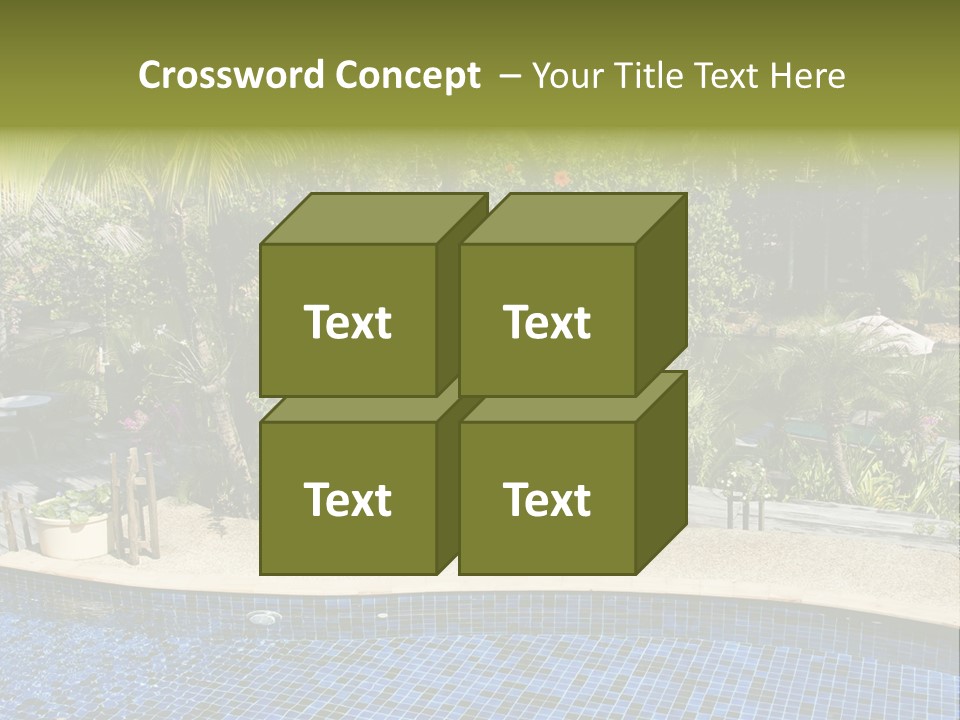 Terrace Sunbed Chair PowerPoint Template