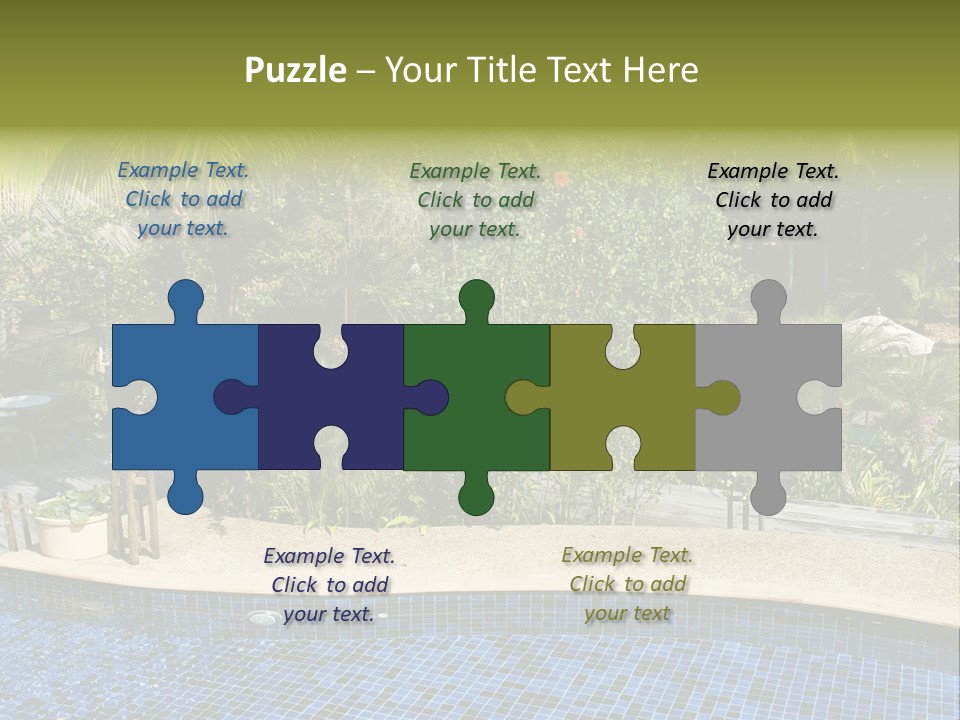 Terrace Sunbed Chair PowerPoint Template