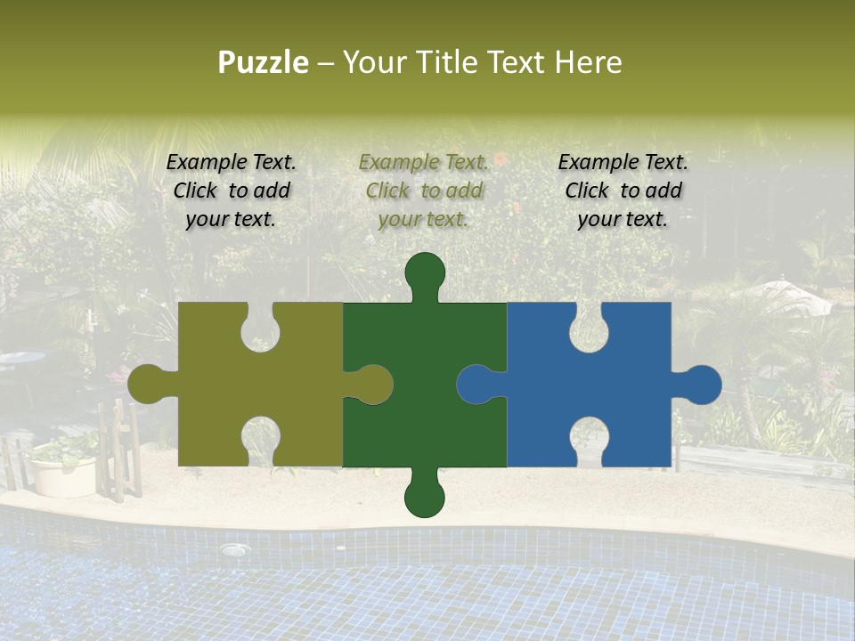 Terrace Sunbed Chair PowerPoint Template