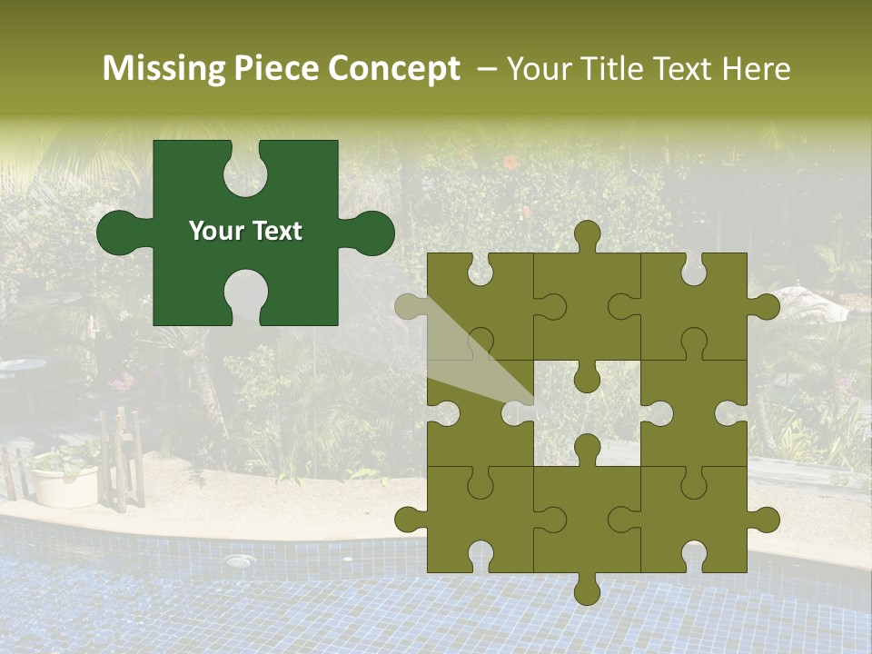 Terrace Sunbed Chair PowerPoint Template