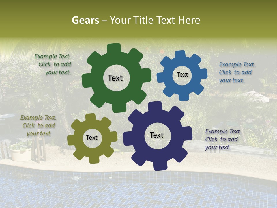 Terrace Sunbed Chair PowerPoint Template