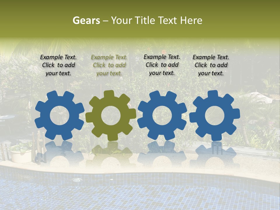 Terrace Sunbed Chair PowerPoint Template