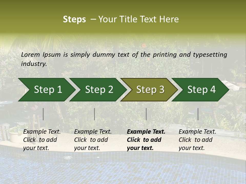 Terrace Sunbed Chair PowerPoint Template