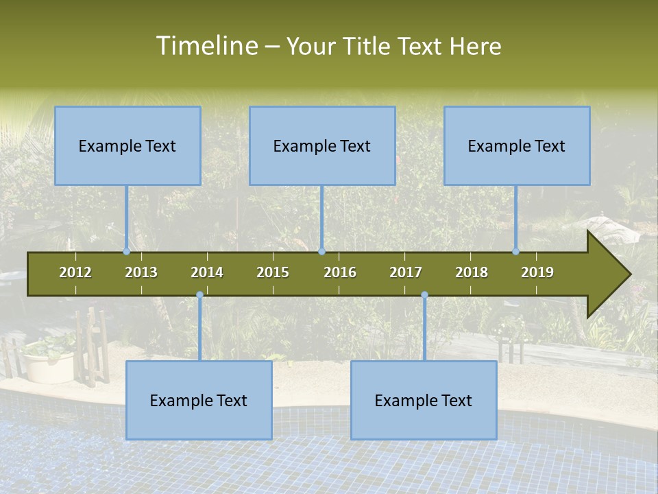 Terrace Sunbed Chair PowerPoint Template
