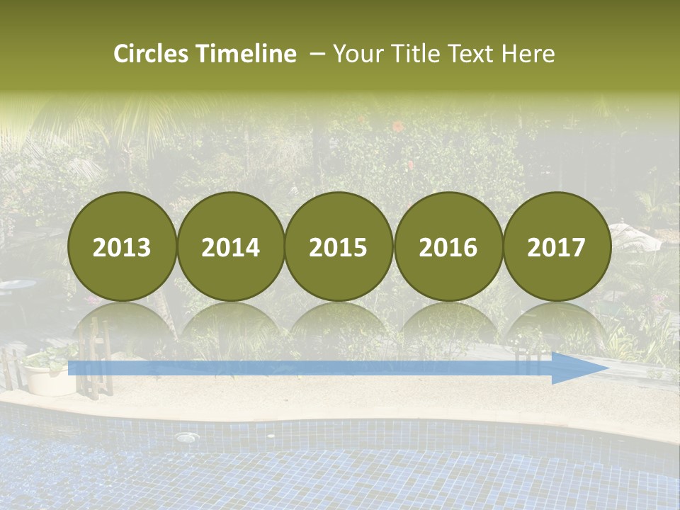 Terrace Sunbed Chair PowerPoint Template