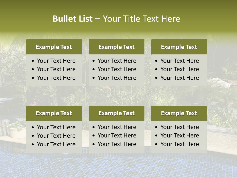 Terrace Sunbed Chair PowerPoint Template