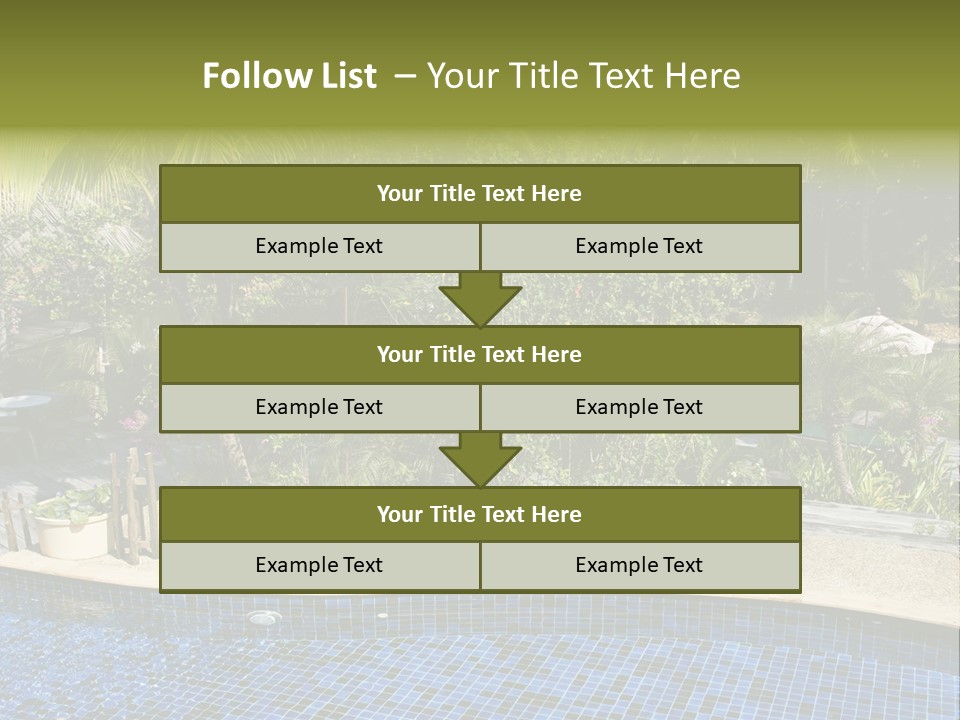 Terrace Sunbed Chair PowerPoint Template