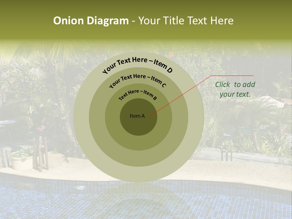 Terrace Sunbed Chair PowerPoint Template