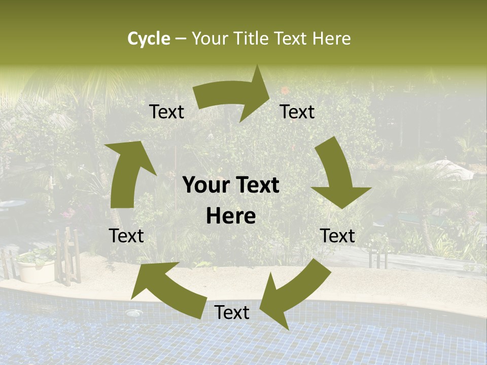 Terrace Sunbed Chair PowerPoint Template