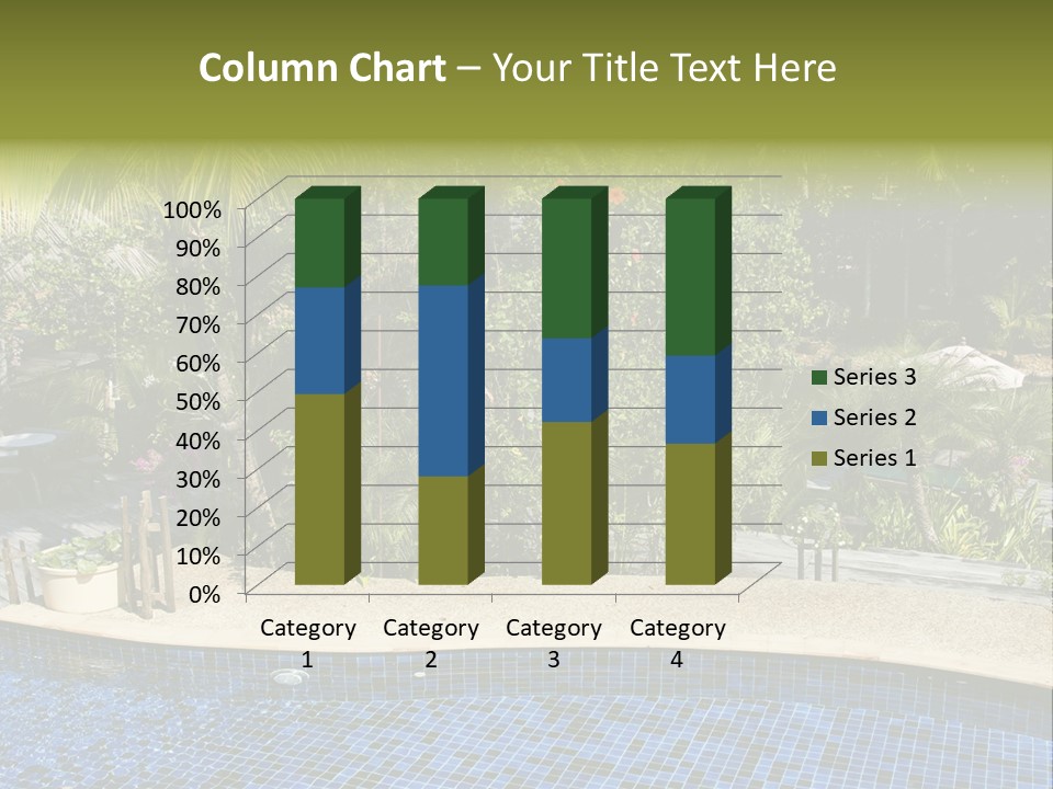 Terrace Sunbed Chair PowerPoint Template