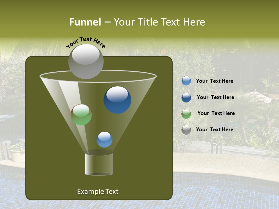 Terrace Sunbed Chair PowerPoint Template