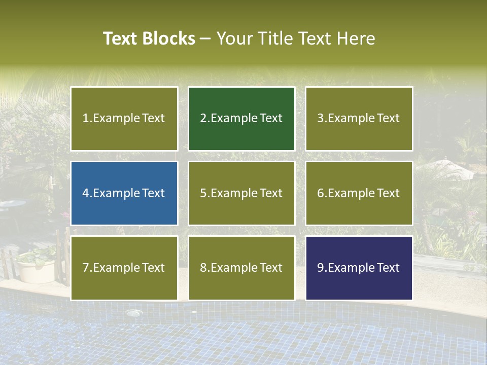 Terrace Sunbed Chair PowerPoint Template