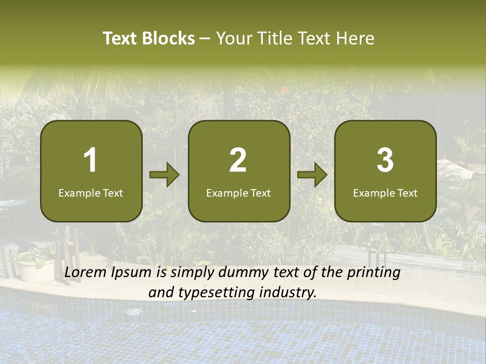 Terrace Sunbed Chair PowerPoint Template