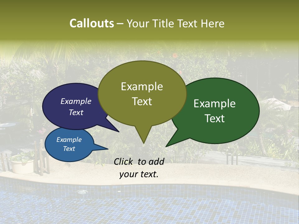 Terrace Sunbed Chair PowerPoint Template