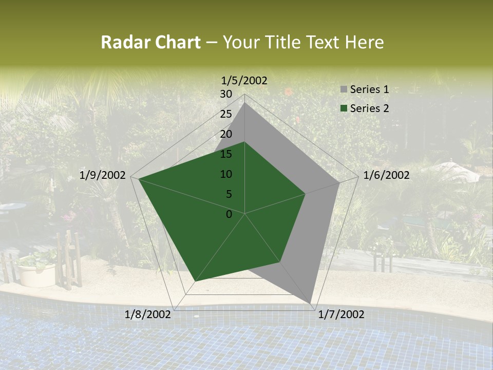 Terrace Sunbed Chair PowerPoint Template