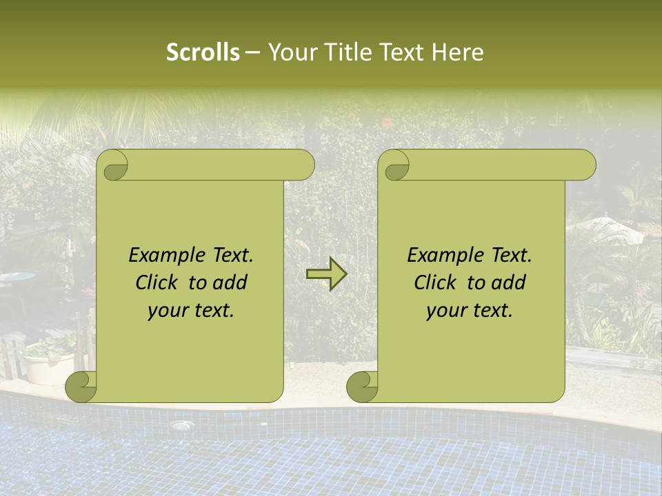 Terrace Sunbed Chair PowerPoint Template
