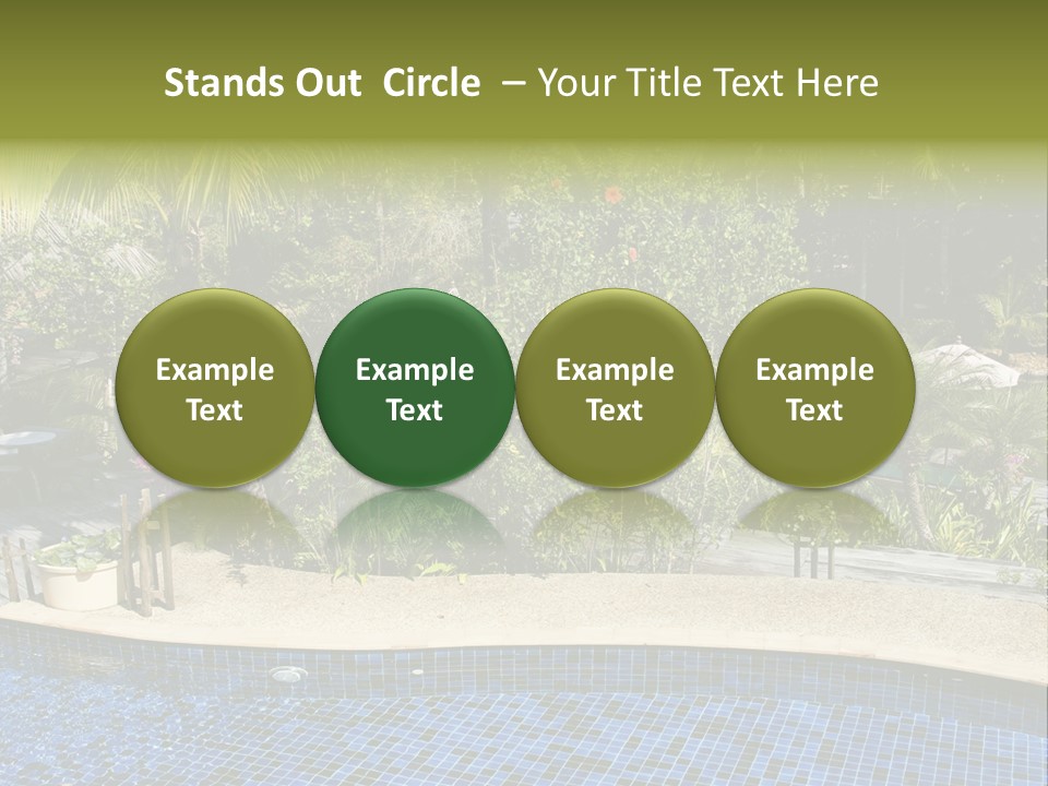 Terrace Sunbed Chair PowerPoint Template