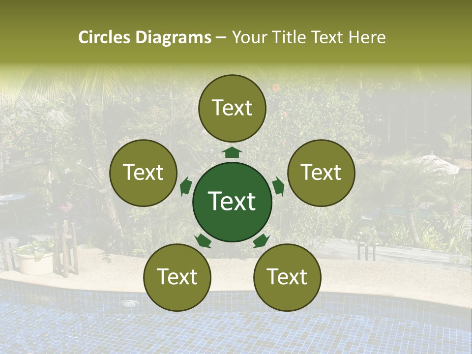 Terrace Sunbed Chair PowerPoint Template